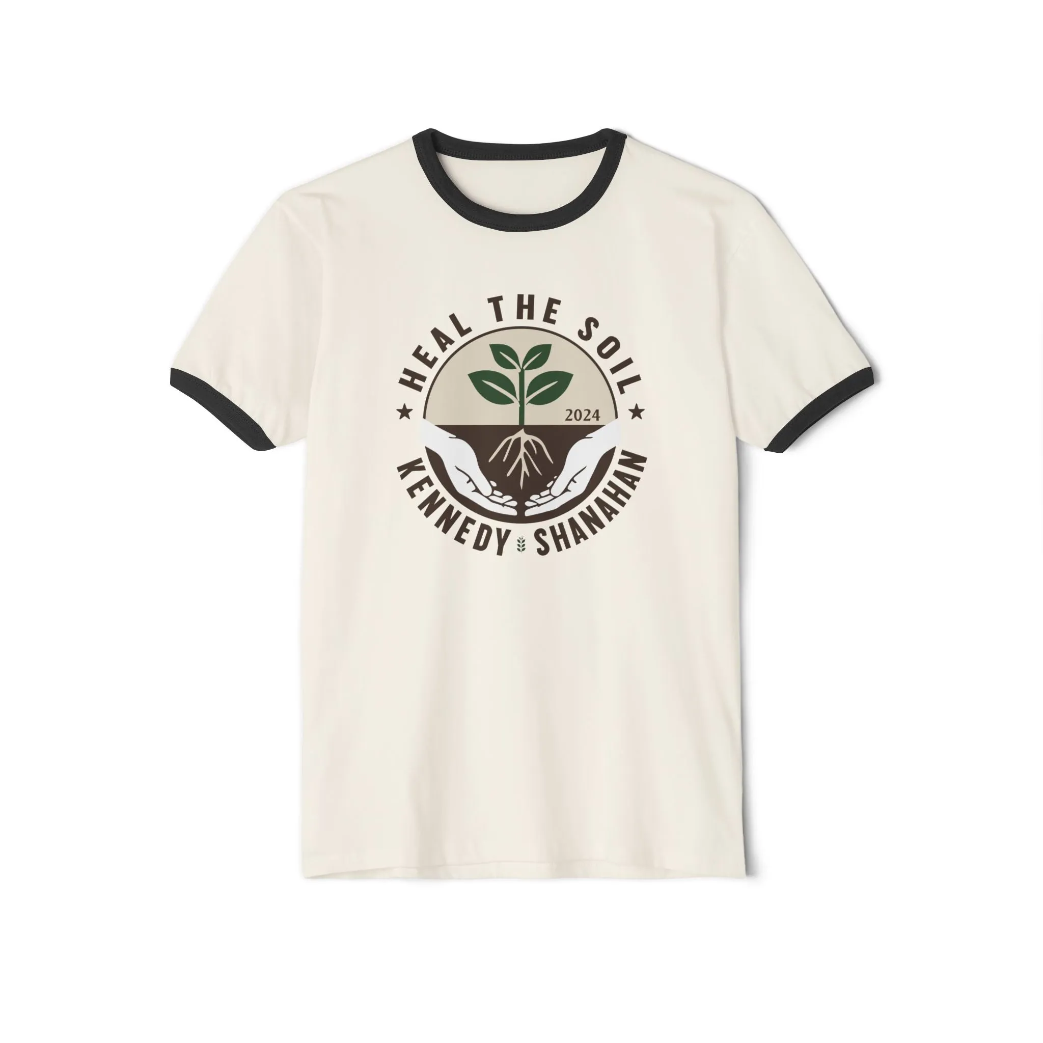 Heal the Soil Unisex Ringer Tee