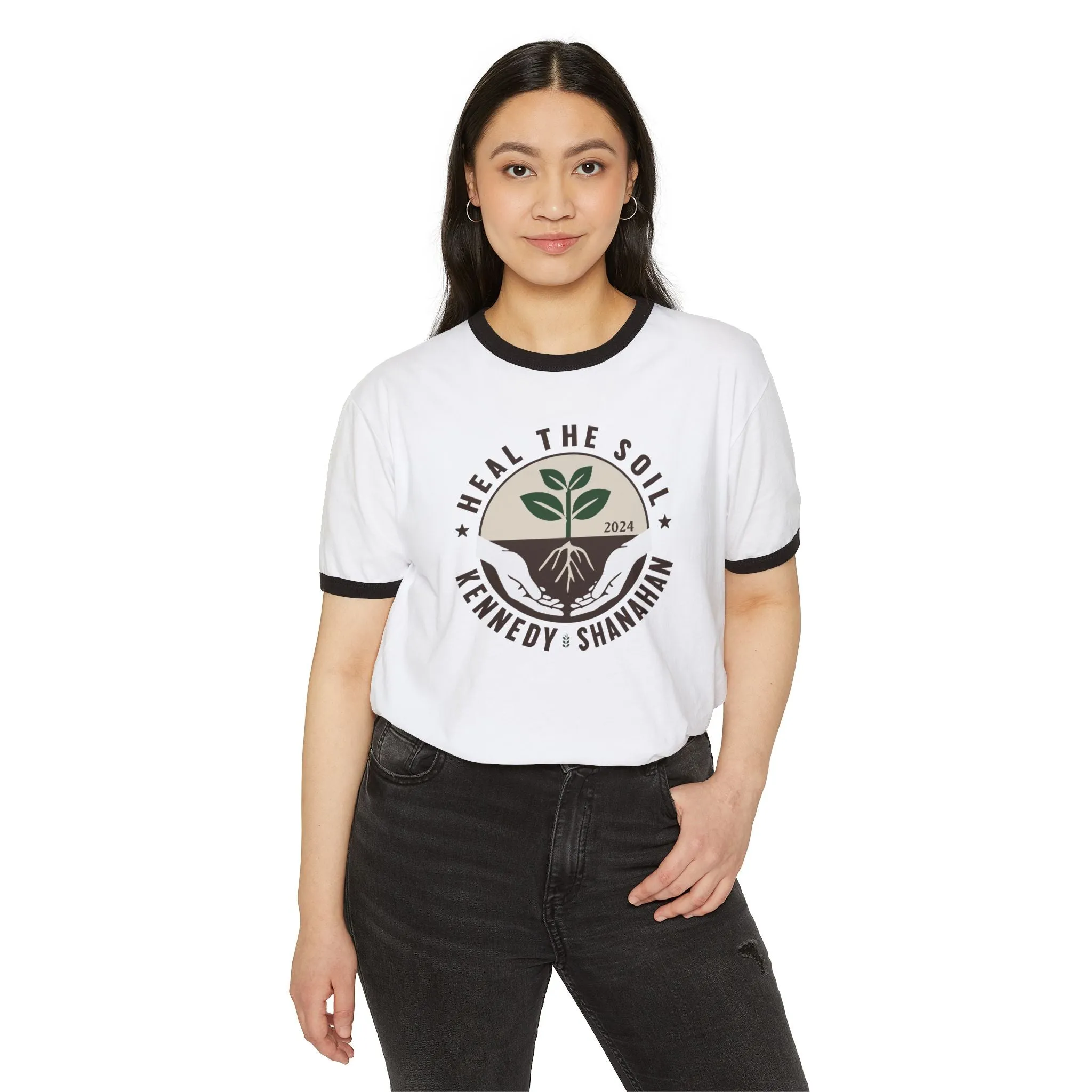 Heal the Soil Unisex Ringer Tee