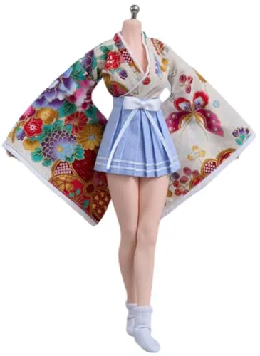 HiPlay Action Figure Doll Clothes: Kimono Suit Long Style for 12-inch Collectible