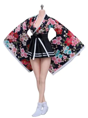 HiPlay Action Figure Doll Clothes: Kimono Suit Long Style for 12-inch Collectible