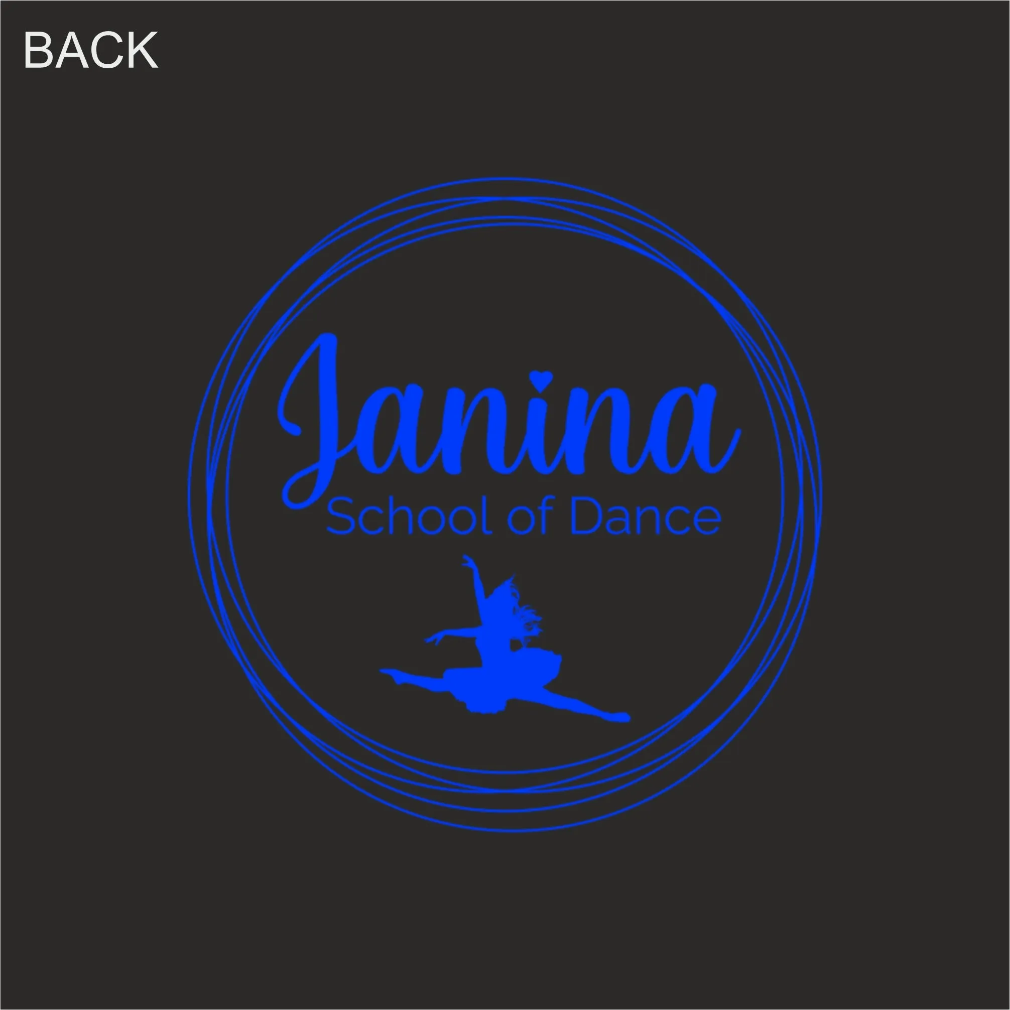 Janina School of Dance Ladies Fitted T-Shirt