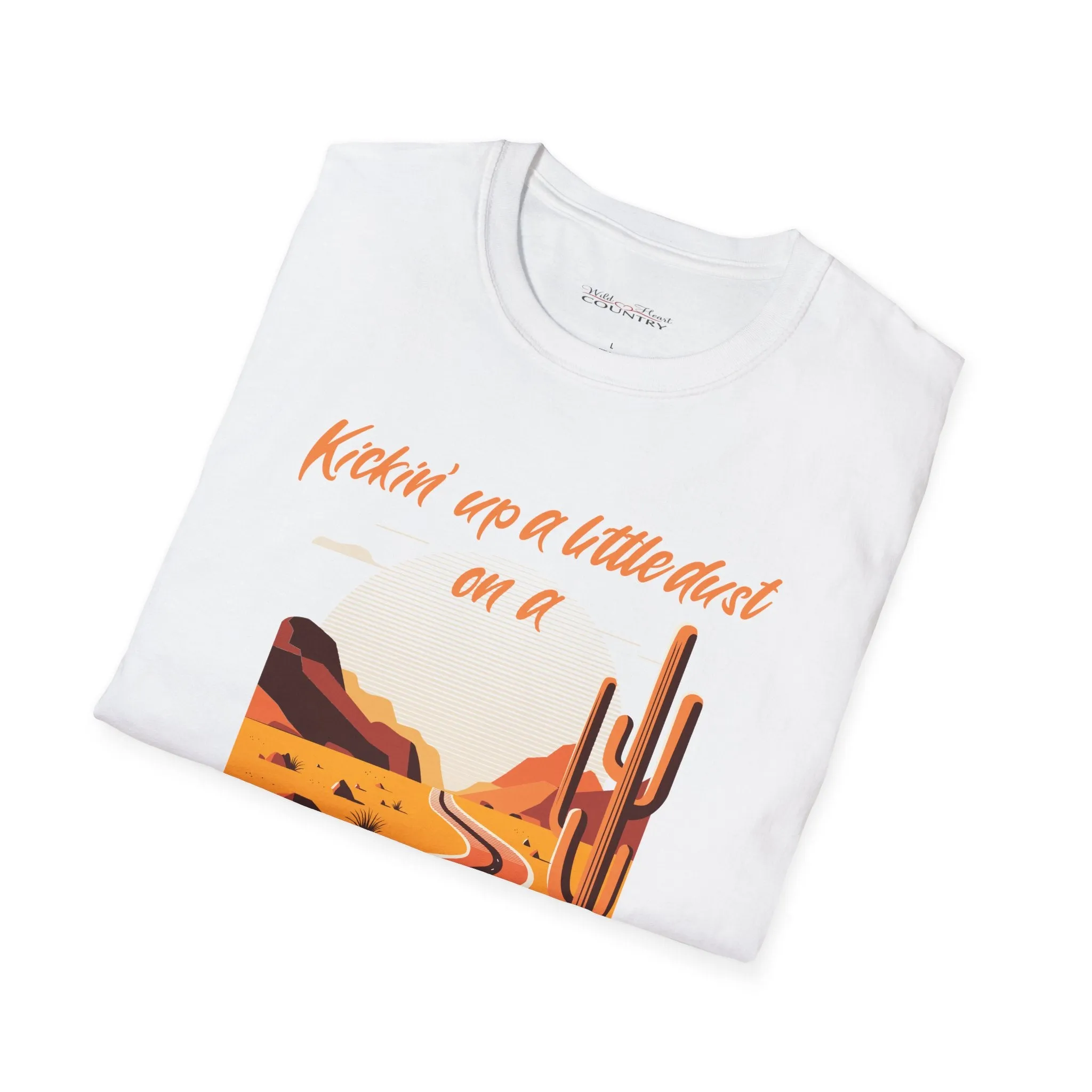 Kickin up a little dust on a Red Dirt Road T-Shirt, Country T-Shirt, Dirt Road T-Shirt, Casual T-Shirt, Kickin up Dust T-Shirt