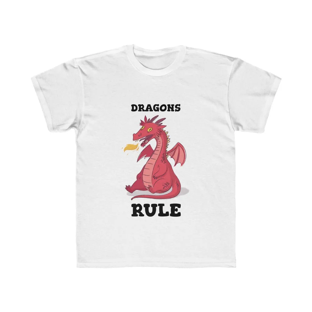 Kids Boys Dragons Rule T-Shirt