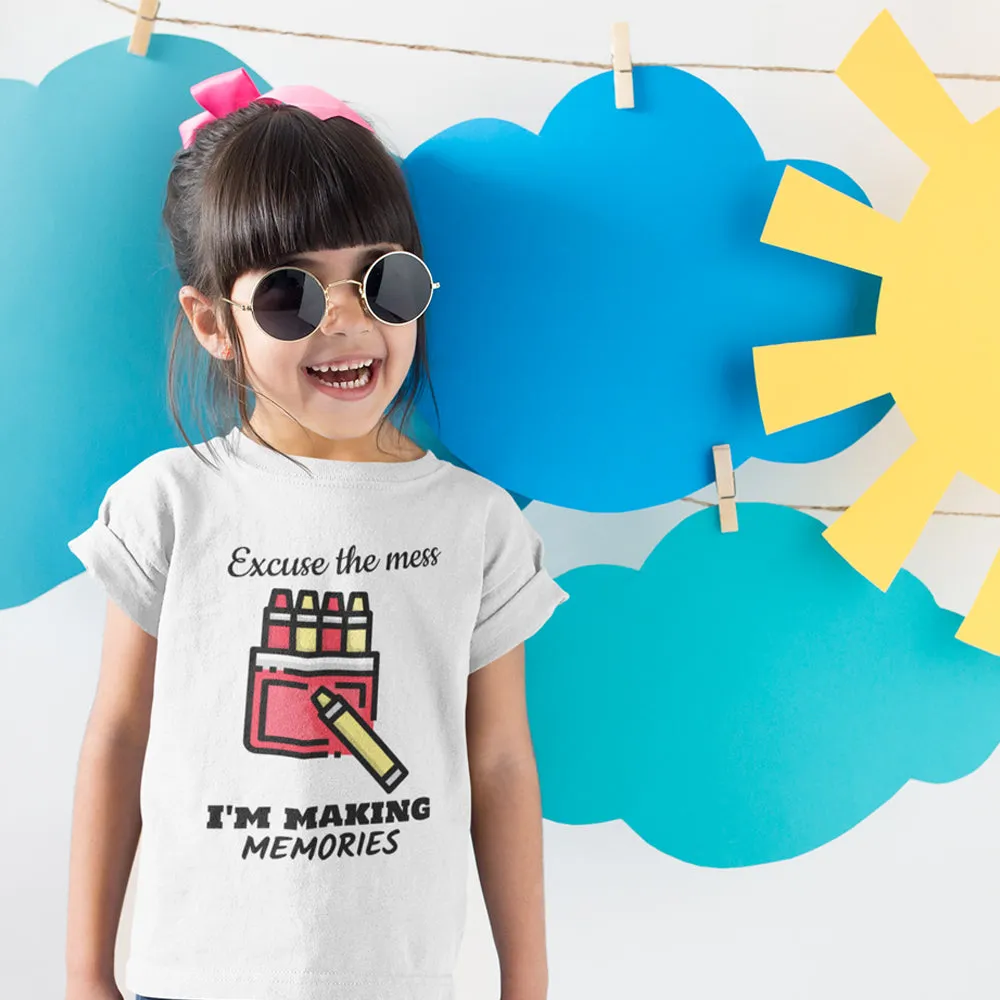 Kids Girls Excuse the Mess T-Shirt