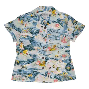 Land of Aloha (Women's Shirt) - Blue