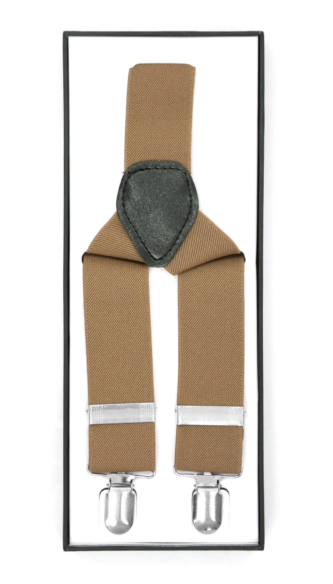 Light Brown Vintage Style Unisex Suspenders