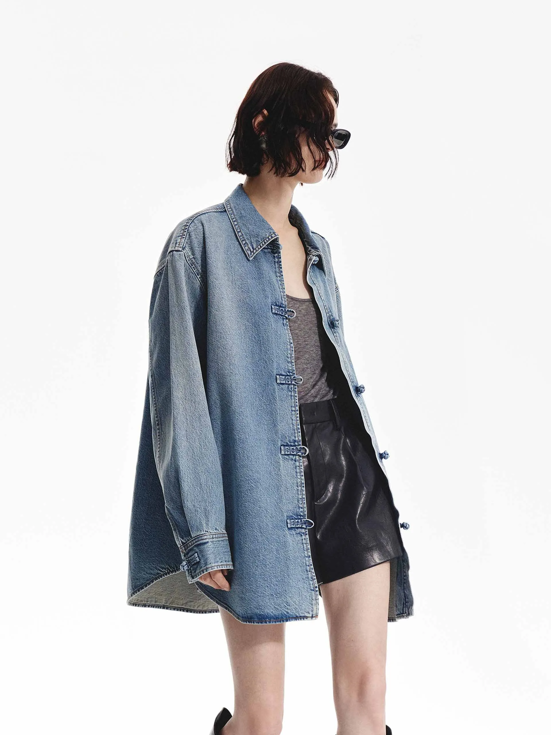 Loose Fit Denim Shirt