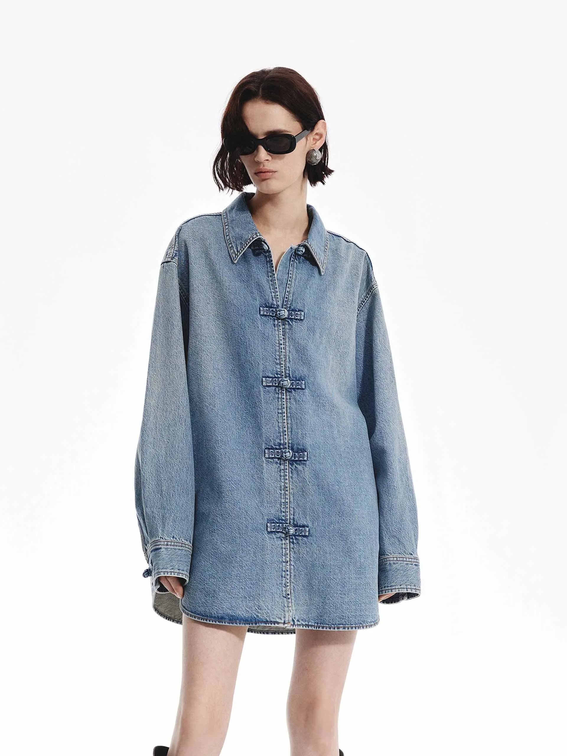 Loose Fit Denim Shirt