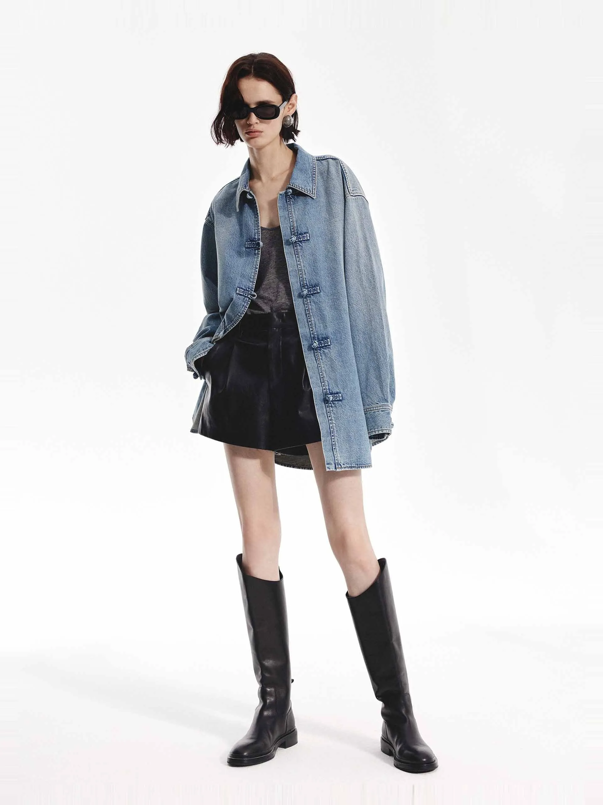 Loose Fit Denim Shirt