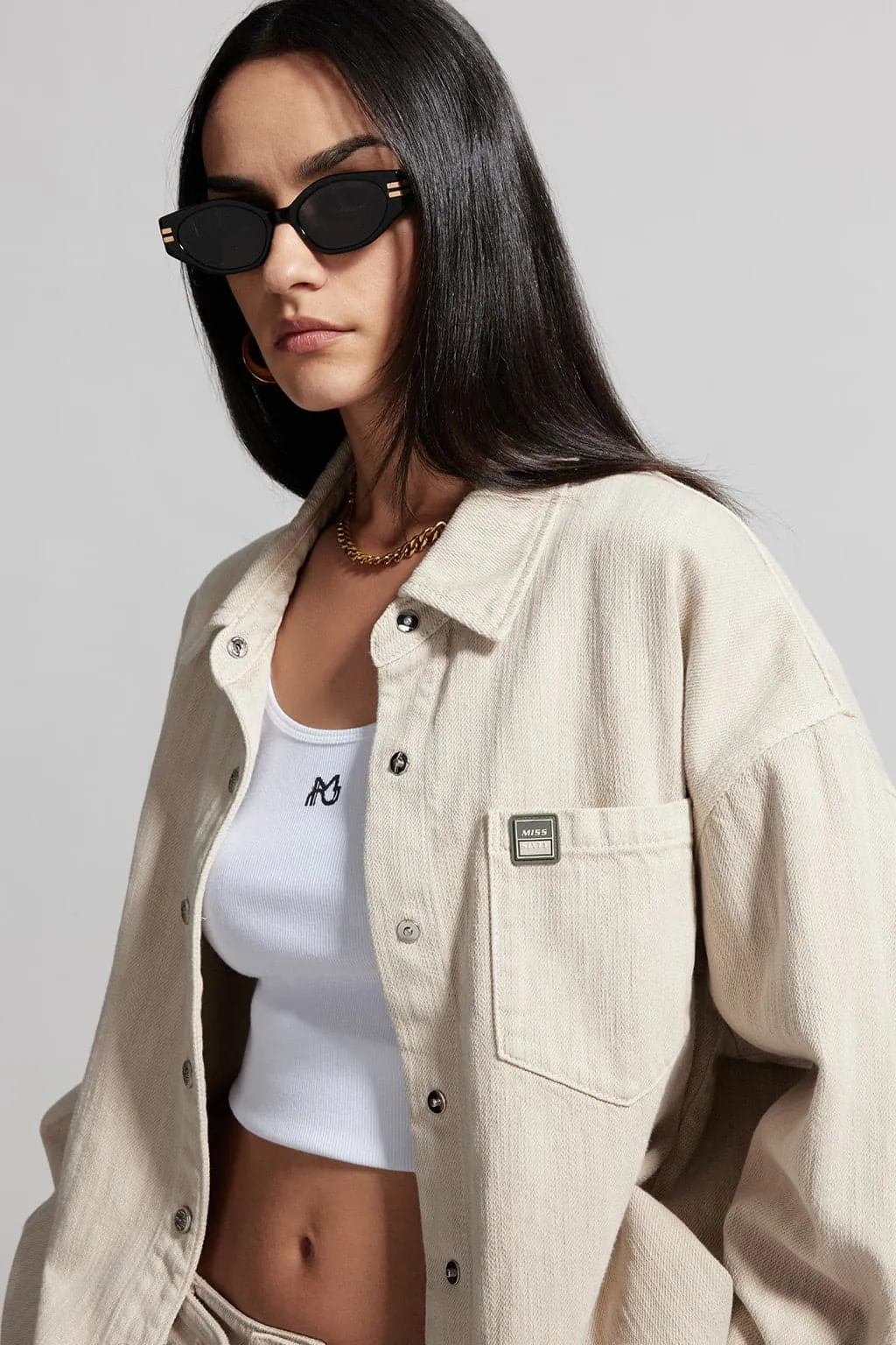 Loose Fit Denim Shirt