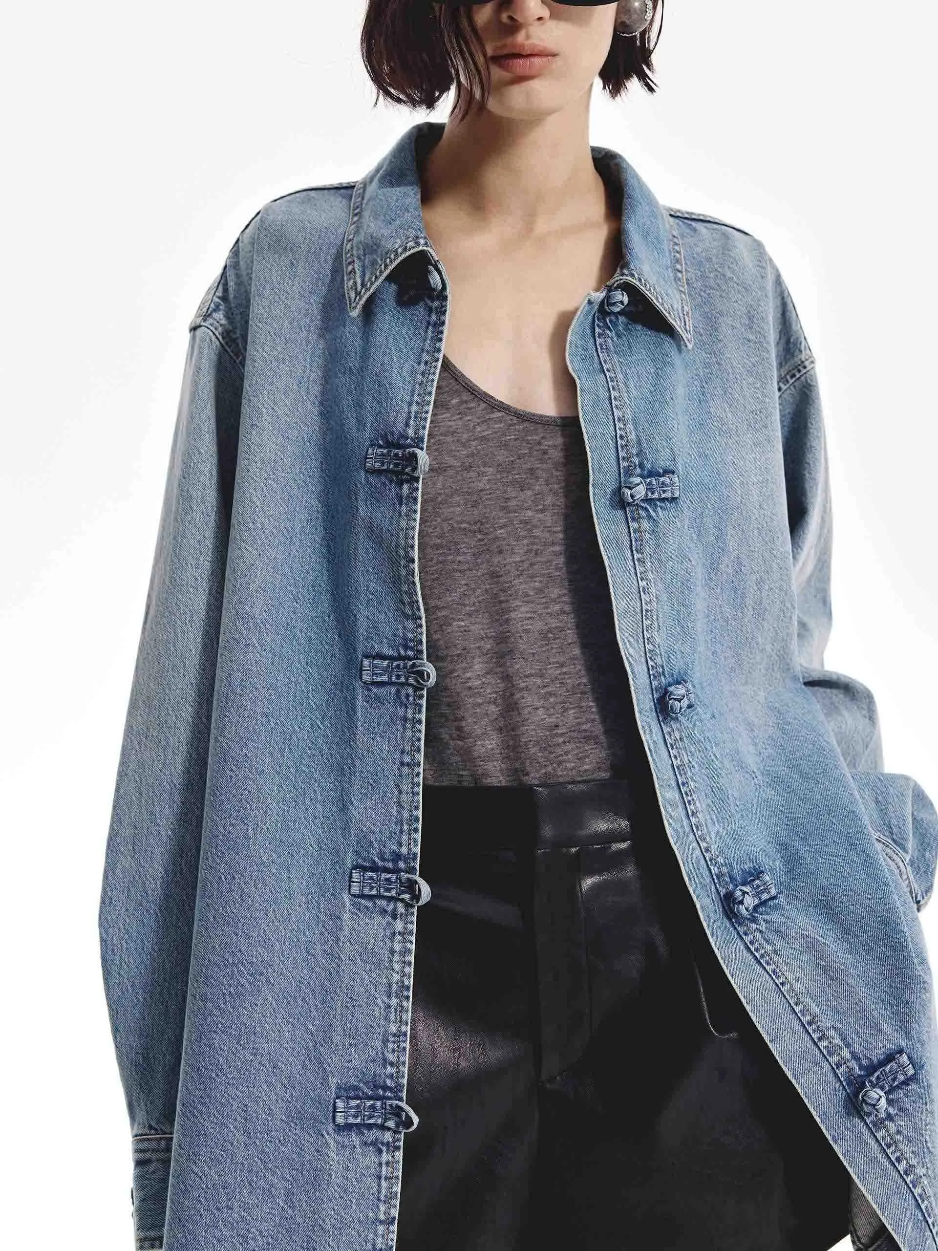 Loose Fit Denim Shirt
