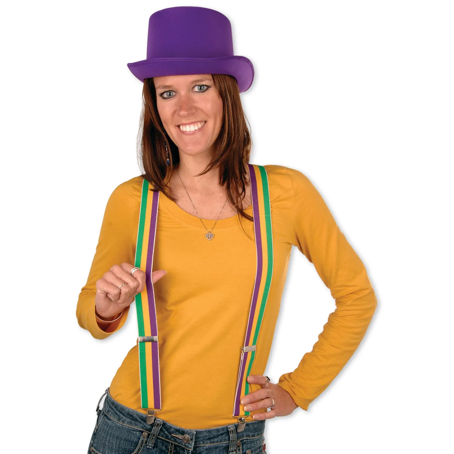 Mardi Gras Suspenders Each