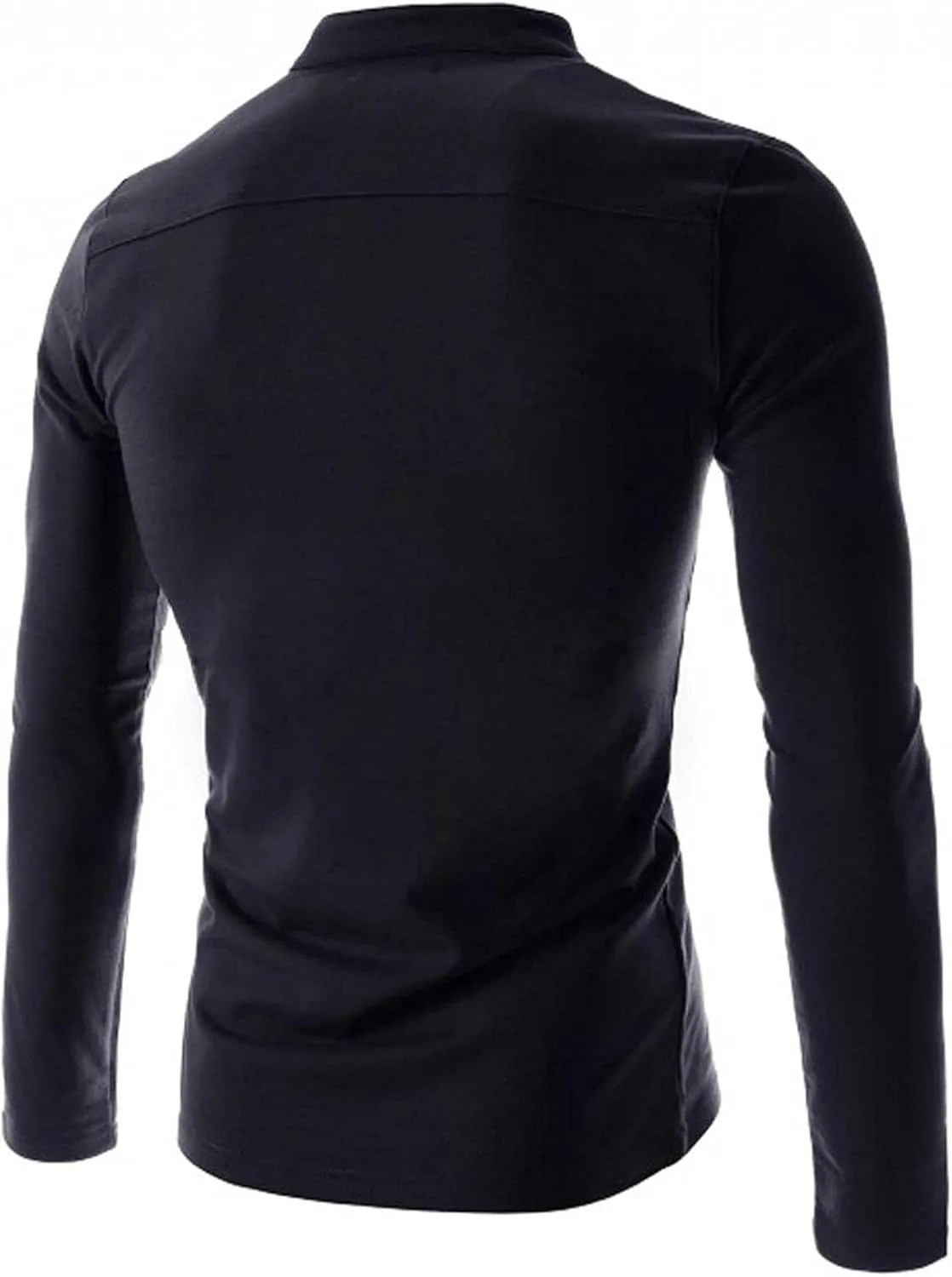 Maryia Men's Thick Henley Shirt Winter Warm Thermal Long Sleeve Button Down Raglan Lightweight Quick Dry Casual Tops