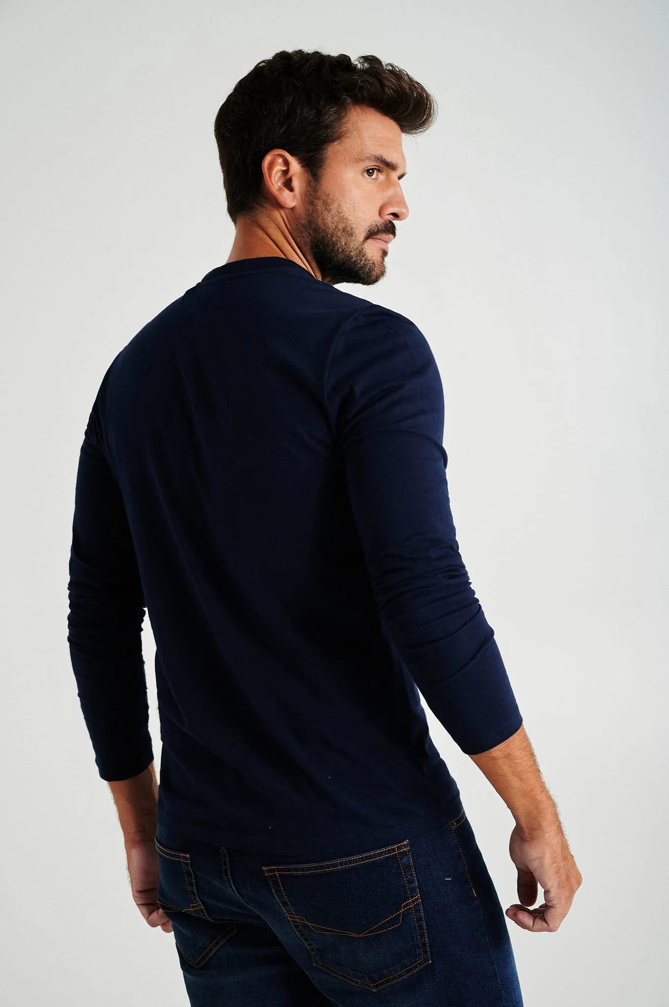 Men's organic cotton long sleeve t-shirt