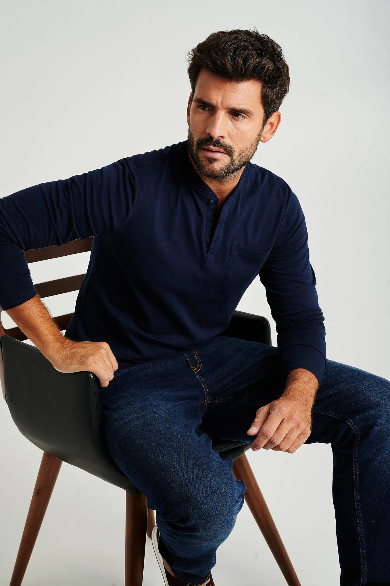 Men's organic cotton long sleeve t-shirt