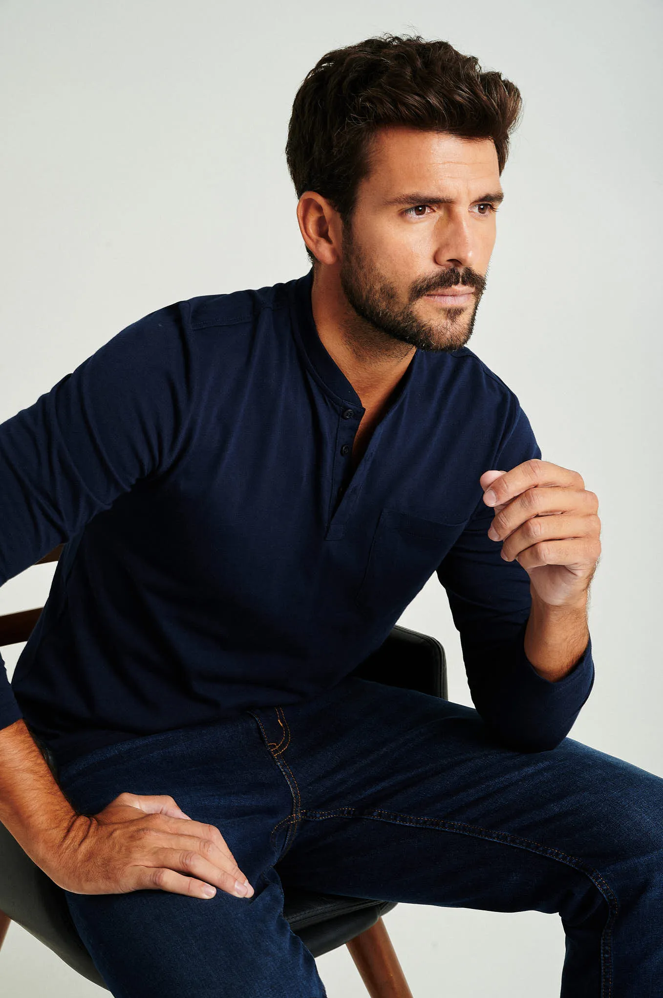Men's organic cotton long sleeve t-shirt