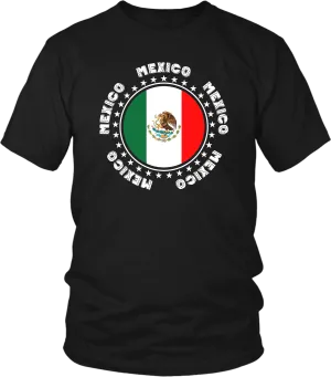 Mexico Spirit Shirt - Mexico Flag Casual Men's T-shirt
