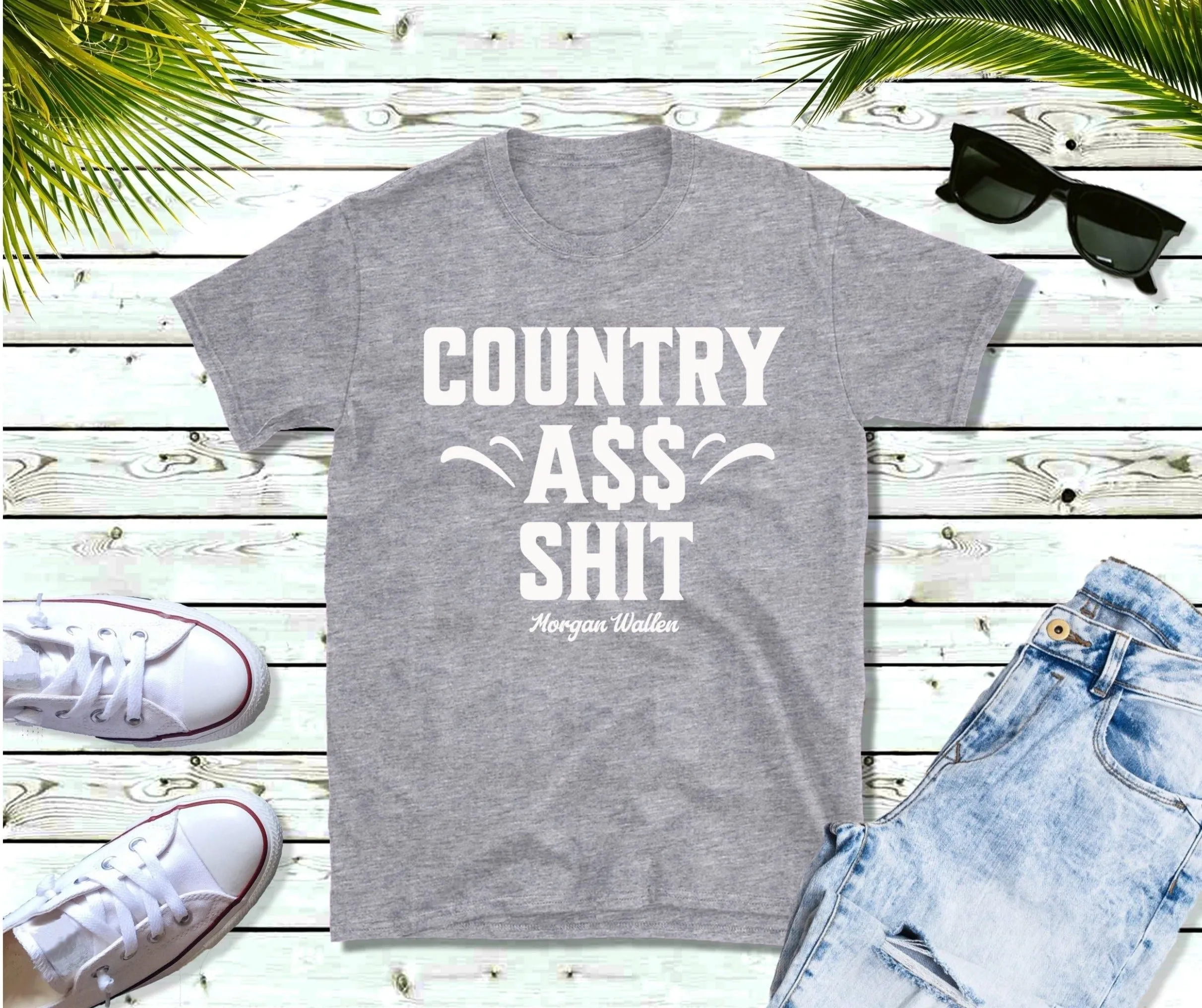 Morgan Wallen "Country Ass Shit" inspired T Shirt, Country Shirt, Tour Shirt, Festival Tee, Western Tshirt, Music Shirt, Concert T Shirt,