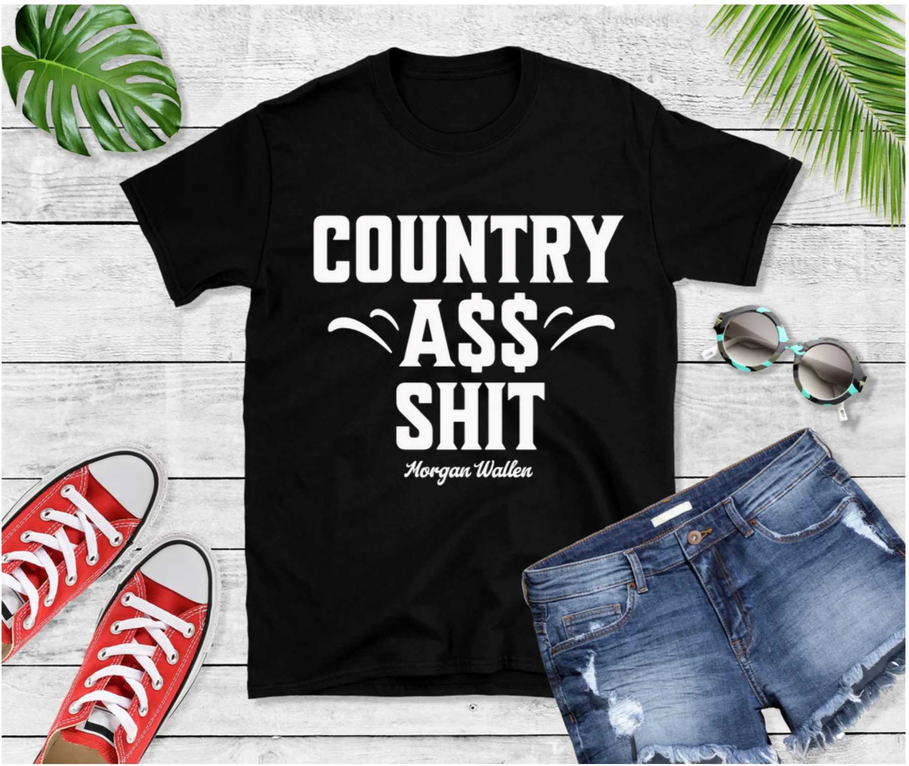 Morgan Wallen "Country Ass Shit" inspired T Shirt, Country Shirt, Tour Shirt, Festival Tee, Western Tshirt, Music Shirt, Concert T Shirt,
