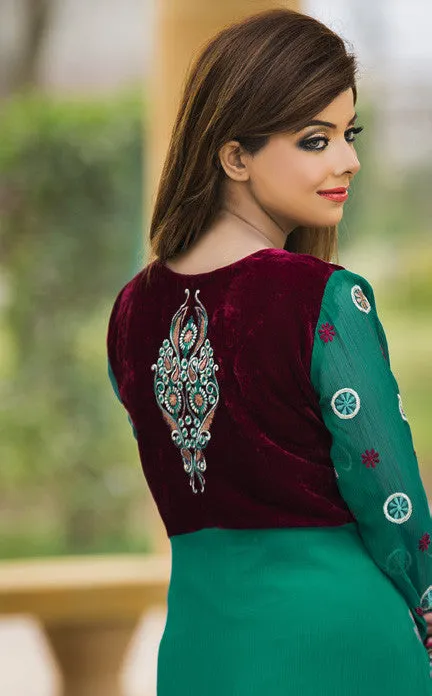 MTF Embroidered Chiffon Collection 2017 – Design 1