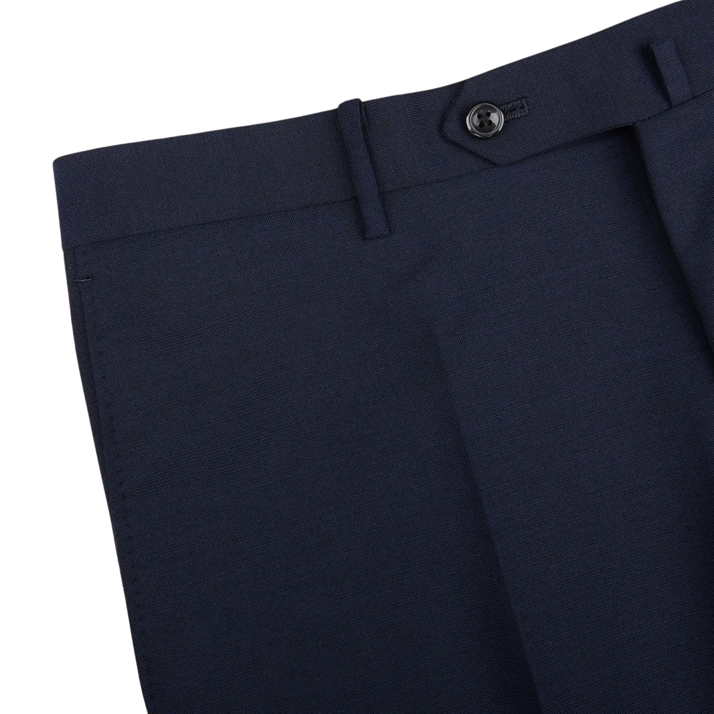 Navy Blue High Twist Wool Suit