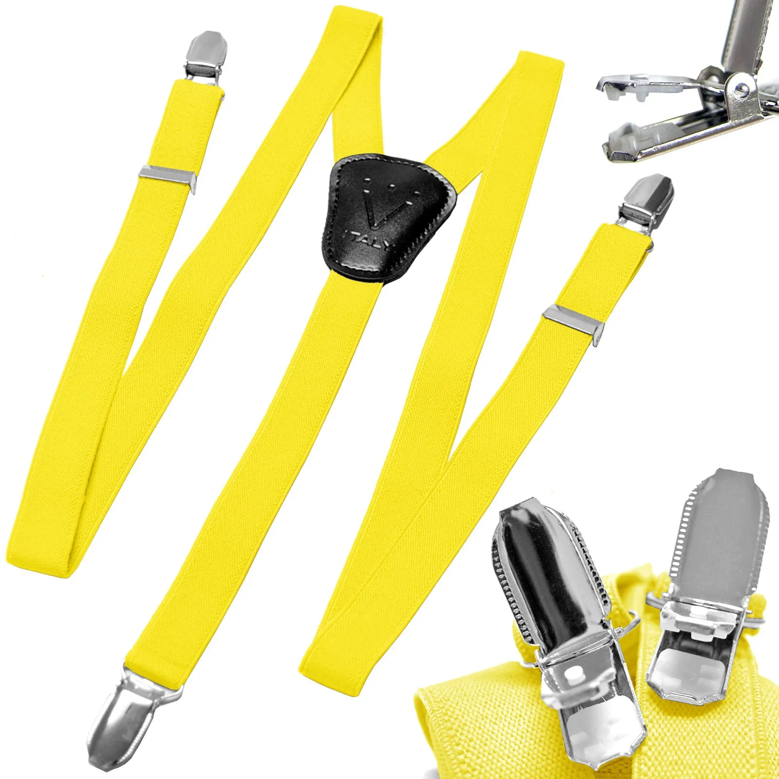 New Kid's Boy's Suspender Braces adjustable strap clip on
