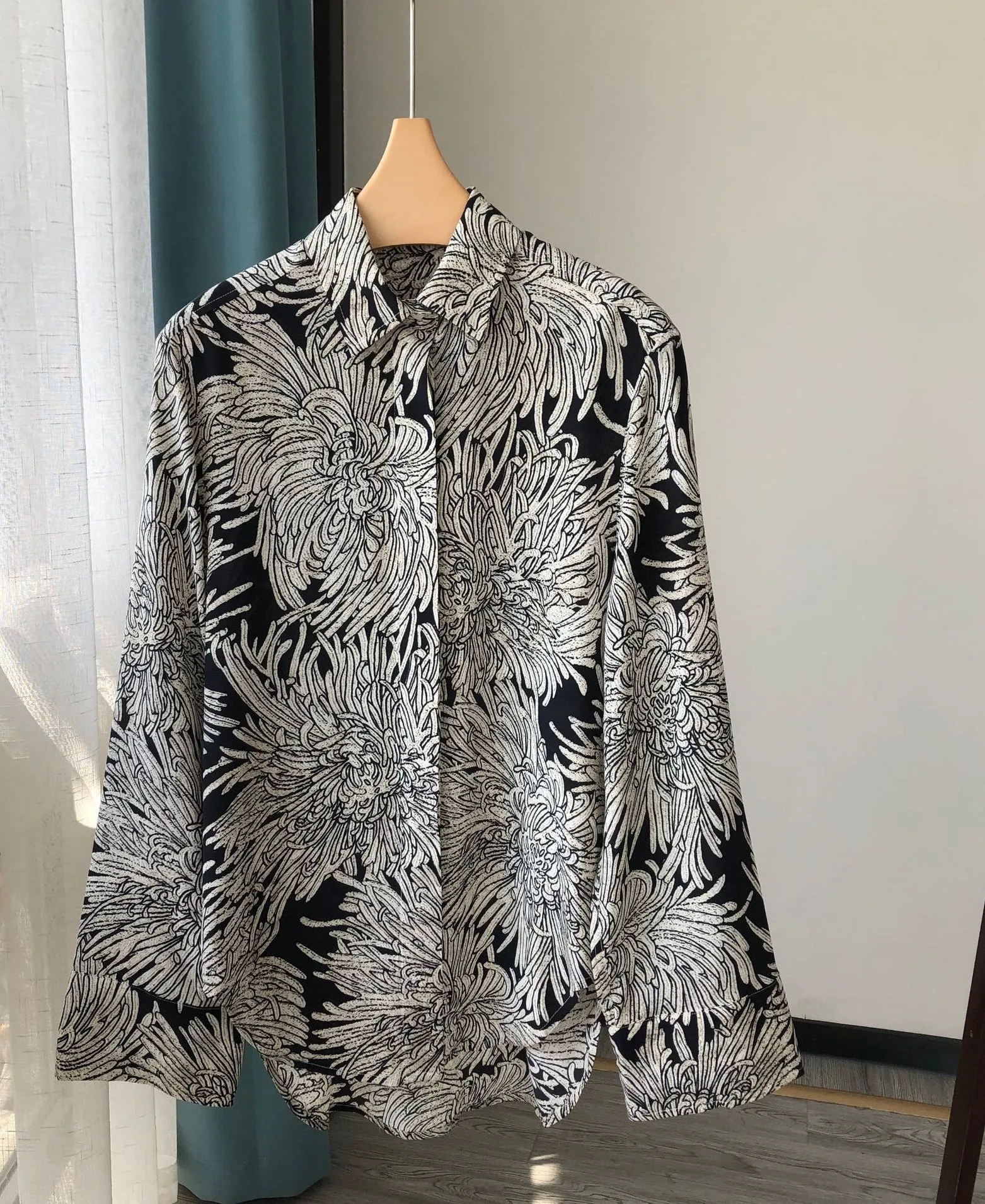 Nonothing |Women's pure silk shirt in floral print