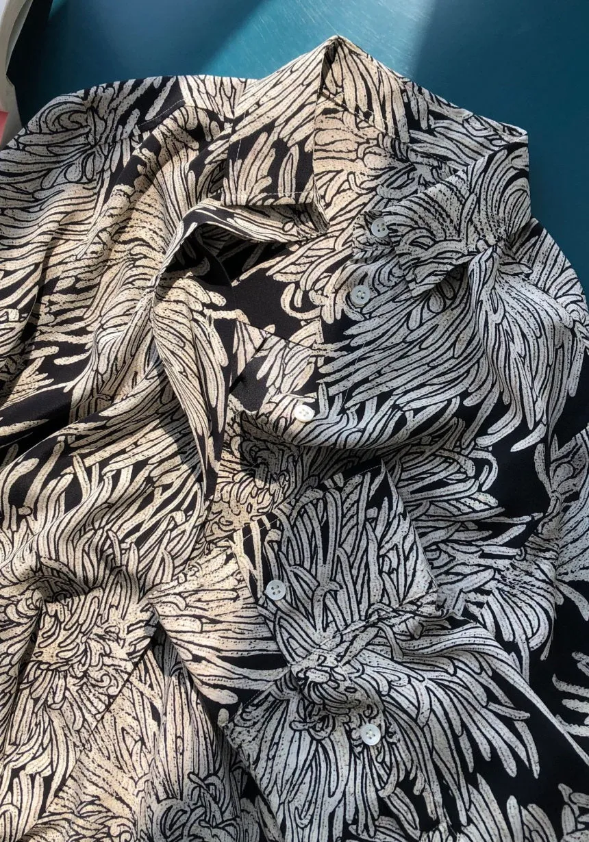 Nonothing |Women's pure silk shirt in floral print
