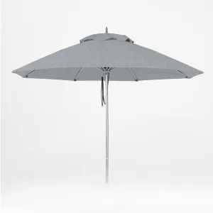 Oca 9' Octagon Outdoor Umbrella - Titanium Grey/Brushed Aluminum