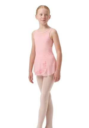 ON SALE Rose Vine Sage Youth Pull-On Skirt (Candy Pink)