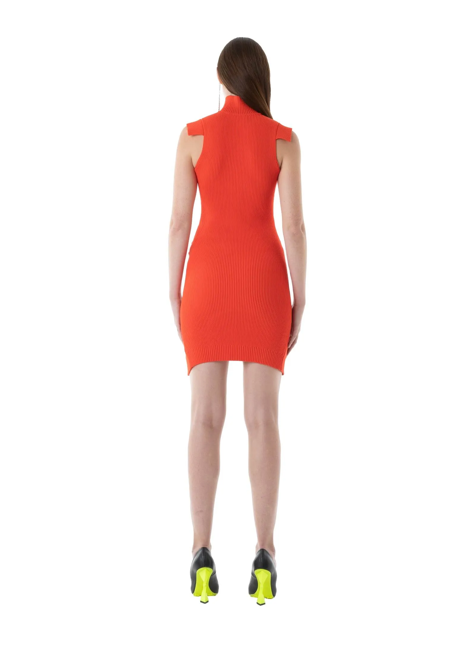 Orange Knitted Dress