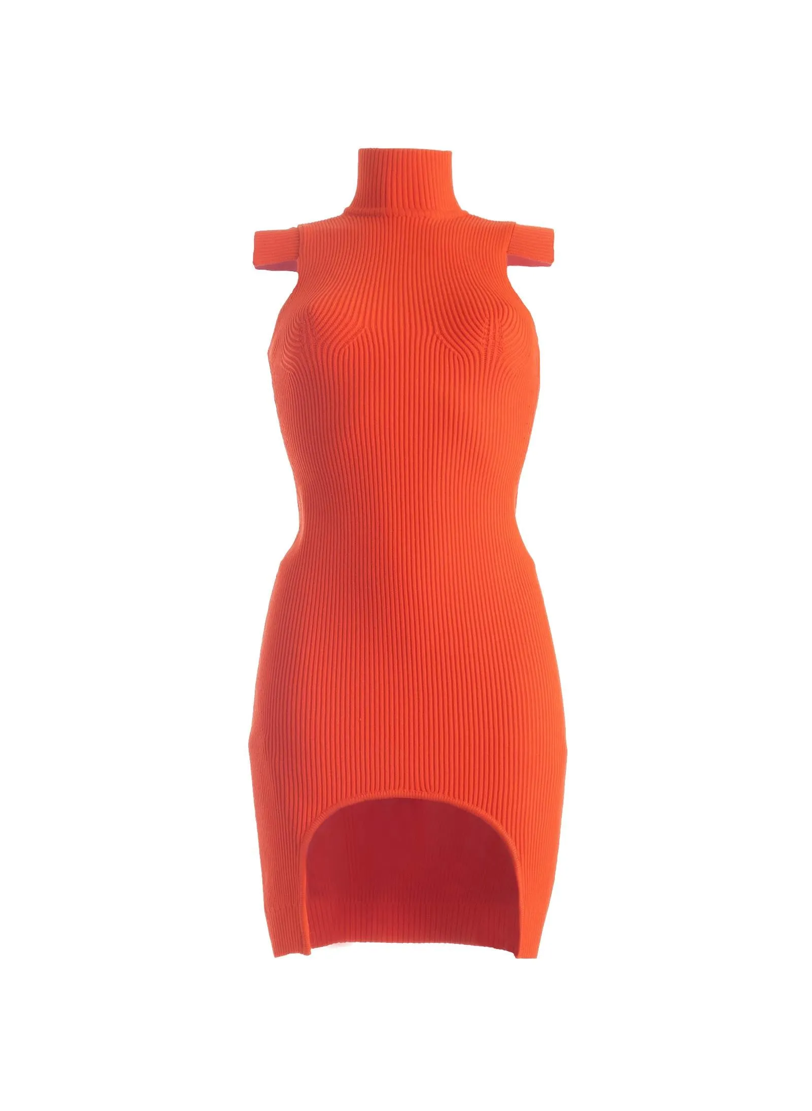 Orange Knitted Dress