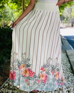 Pearl Floral Skirt