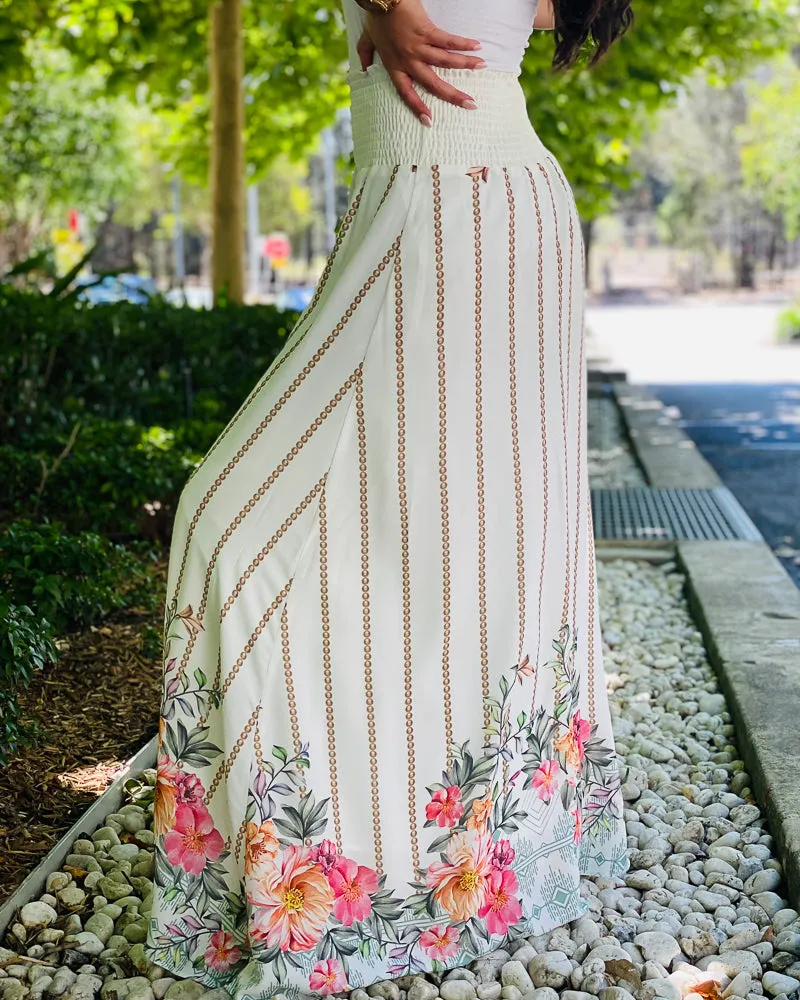 Pearl Floral Skirt