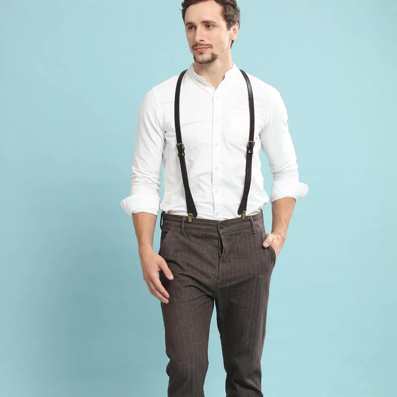 Personalized Groomsman Gifts, Mens Suspenders, Leather Suspenders,Groomsman Wedding Suspenders