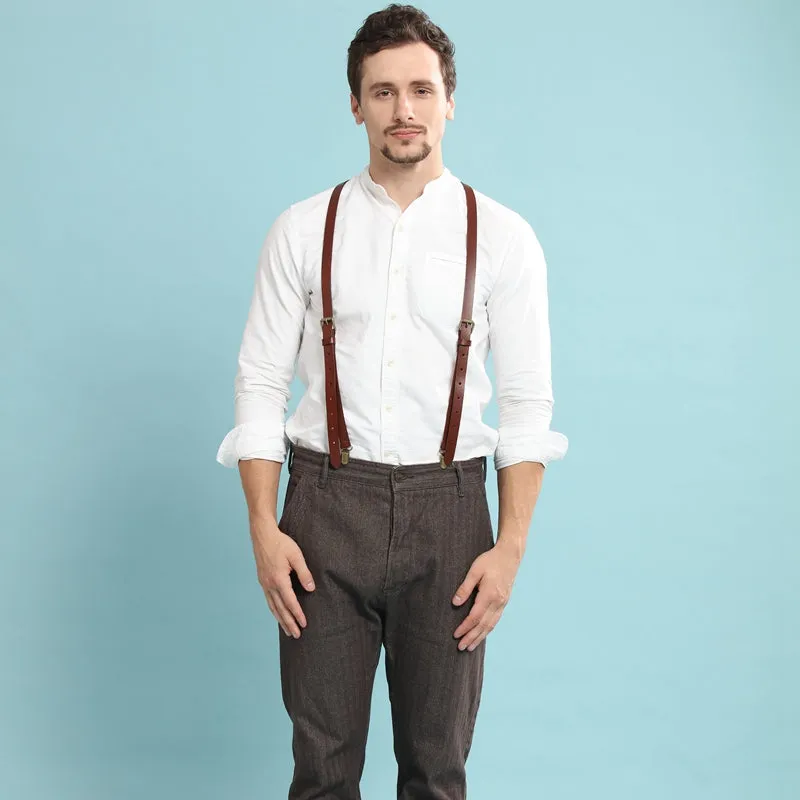 Personalized Groomsman Gifts, Mens Suspenders, Leather Suspenders,Groomsman Wedding Suspenders