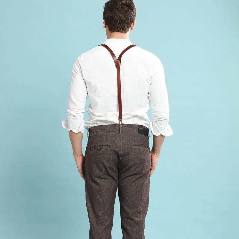 Personalized Groomsman Gifts, Mens Suspenders, Leather Suspenders,Groomsman Wedding Suspenders