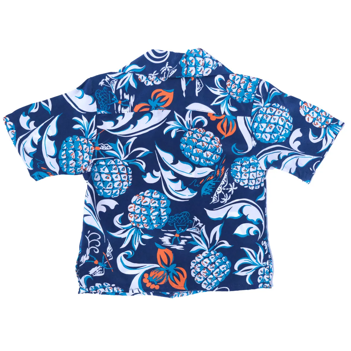 Pineapple Oasis (Boy's Shirt) - Navy