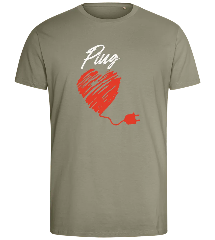 Plug Heart Design - Comfort men's fitted t-shirt