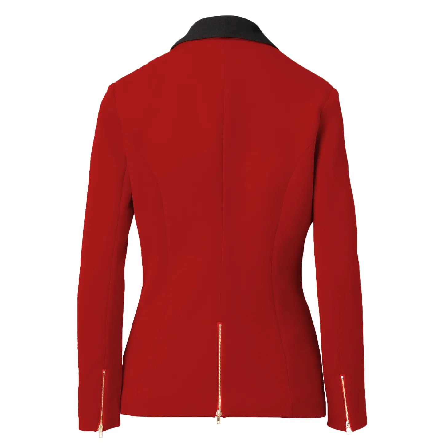 Rebellious Stretch Boss Blazer - Crimson