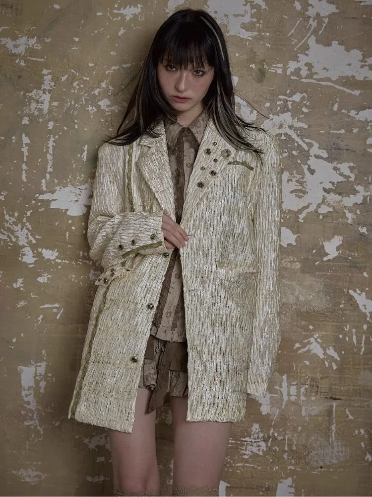 Retro loose oversize suit jacket【s0000003911】