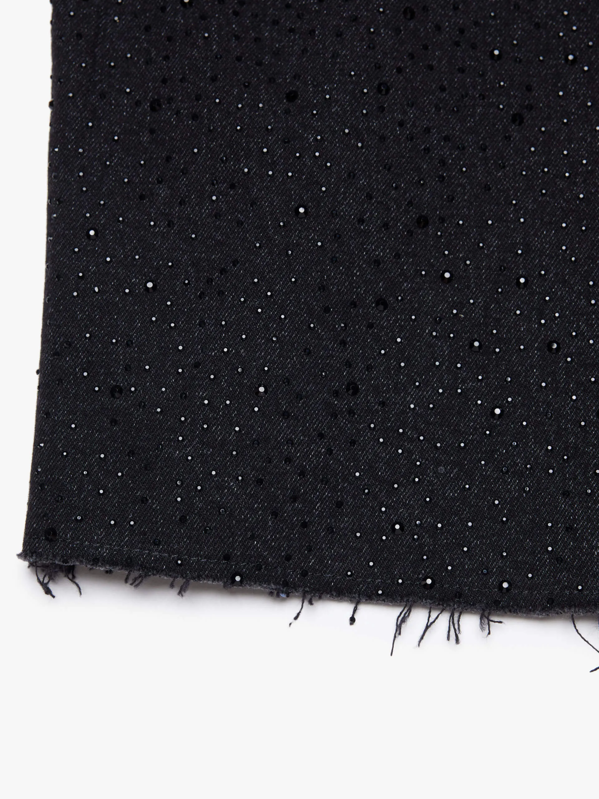 Rhinestone Detail Denim Shirt