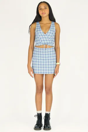 Skirt - Flannel Blue Plaid