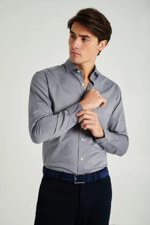 Slim fit jacquard shirt