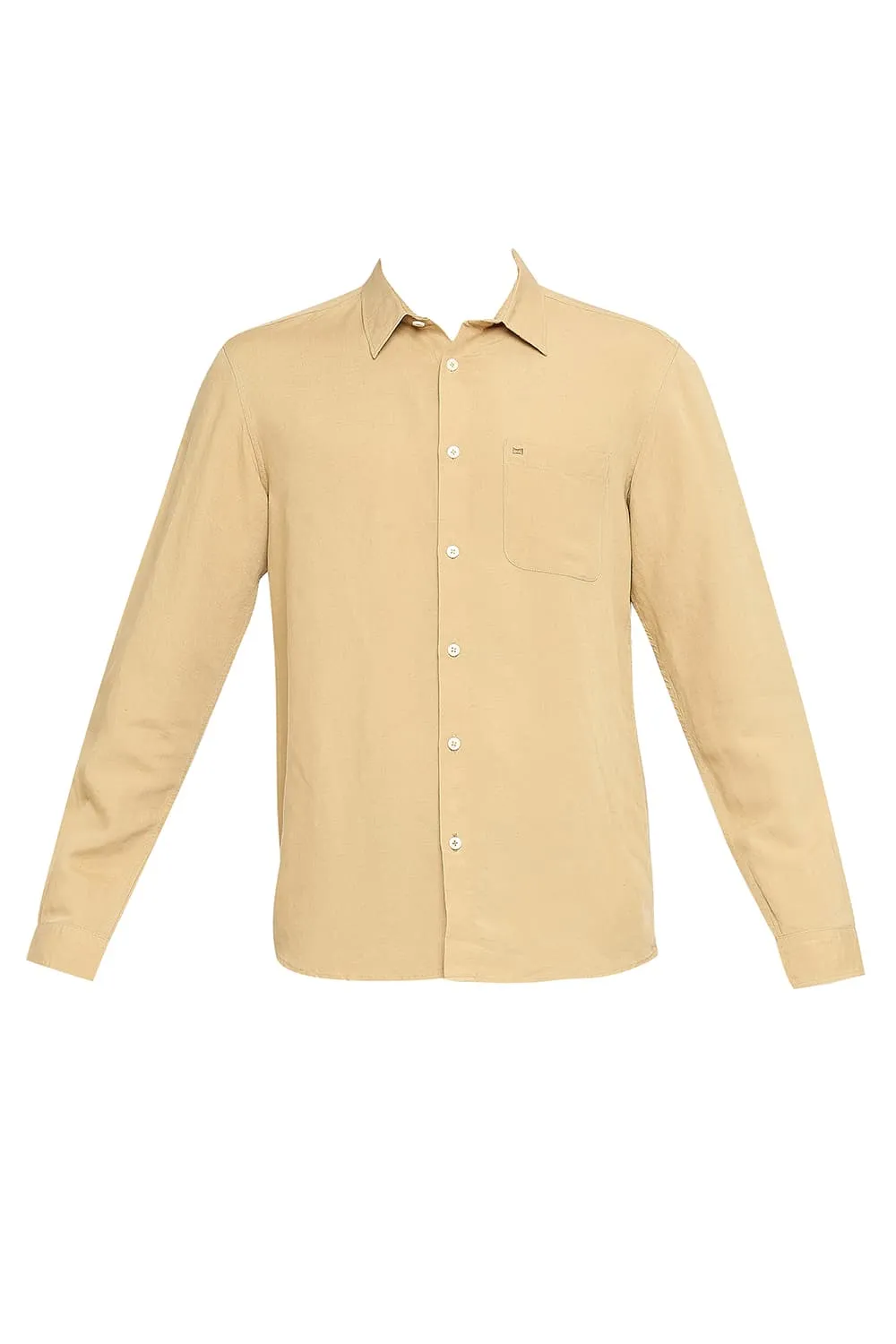 Slim Fit Linen Viscose Shirt