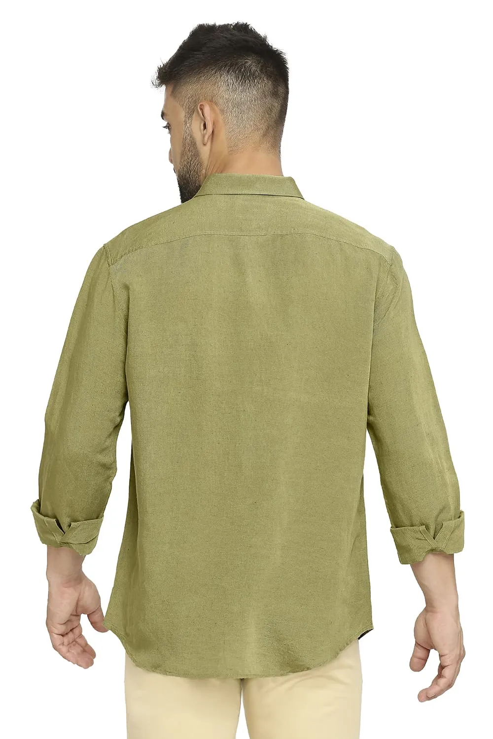 Slim Fit Linen Viscose Shirt