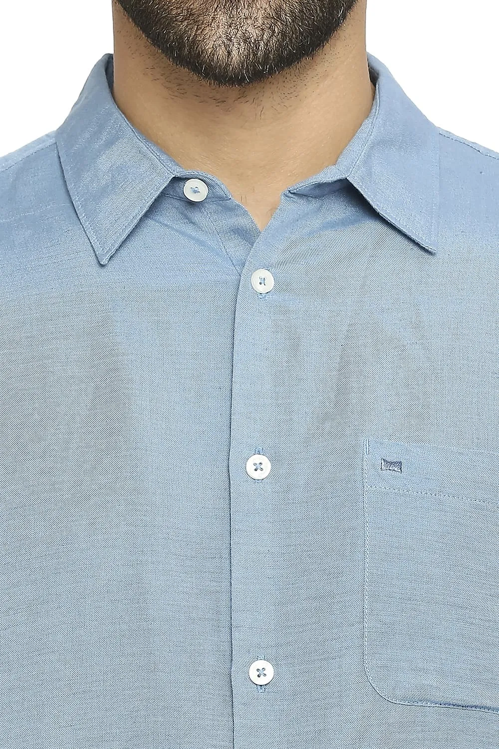 Slim Fit Linen Viscose Shirt