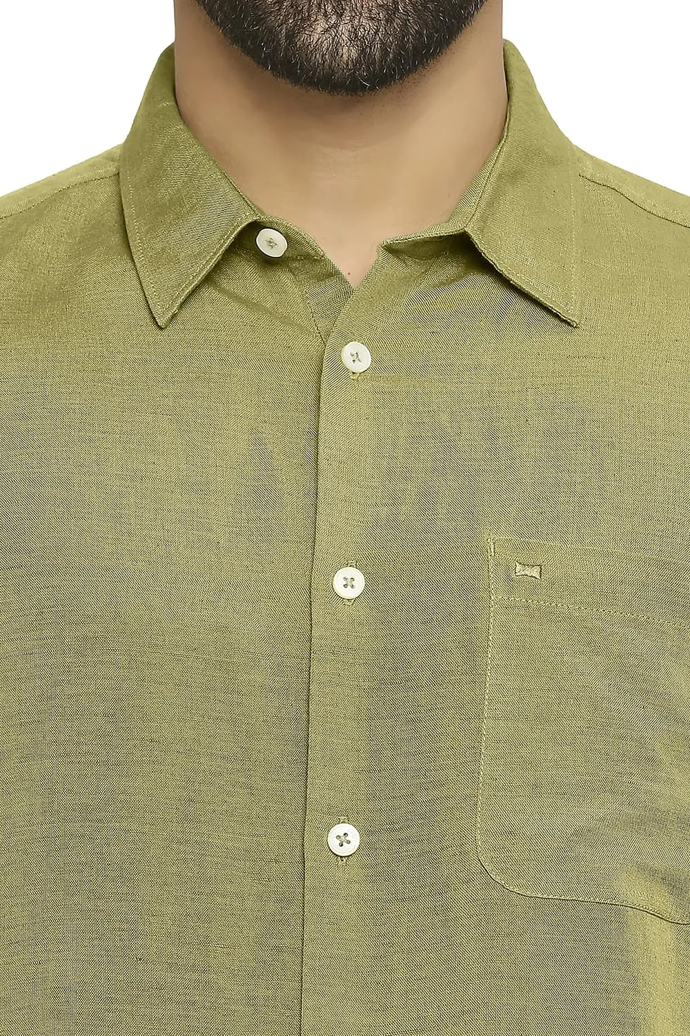 Slim Fit Linen Viscose Shirt