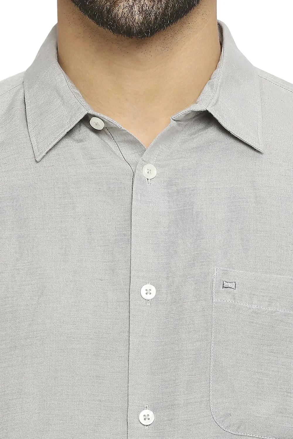 Slim Fit Linen Viscose Shirt