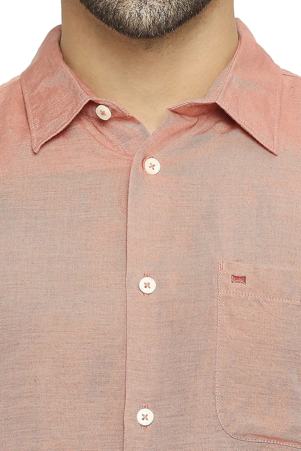 Slim Fit Linen Viscose Shirt